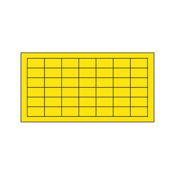 Pannello collante di ricambio per lampade UV Vebi 395x310 mm giallo con griglia