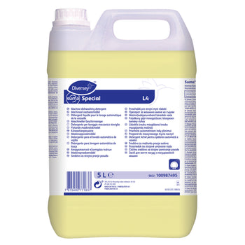 Detergente lavastoviglie per acque medie Diversey Suma Special L4 2x5 litri
