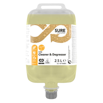 Sgrassatore energico per pavimenti in QuattroSelect Diversey SURE Cleaner & Degreaser QS 2x2,5 litri