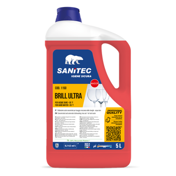 Brillantante per lavastoviglie acque dure Sanitec Brill Ultra 5 litri