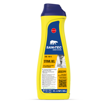 Detergente brillantante per lavaggio stoviglie Sanitec Stovil Gel 1 lt