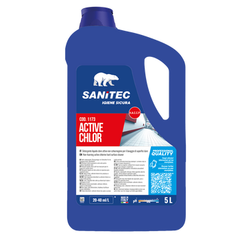 Detergente clorinato per superfici dure Sanitec Active Chlor 5 litri