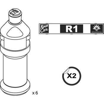Kit bottiglie vuote da Divermite/Diverflow per Room Care R1 Pur-Eco R1 6 pezzi