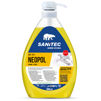 Detergente per lavaggio manuale stoviglie Sanitec Neopol Agrumi 1 litro