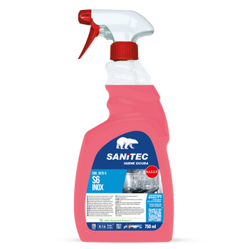 Sgrassatore per superfici in acciaio Sanitec S6 Inox 750 ml