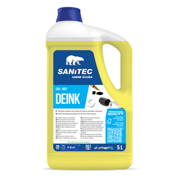 Sgrassatore solvente per inchiostro e colla Sanitec Deink 5 litri