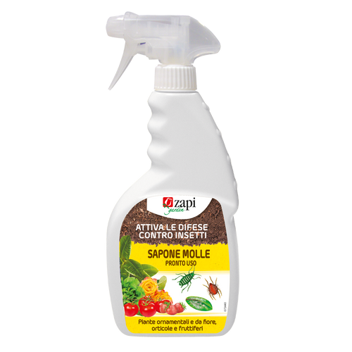 Sapone molle di potassio pronto uso per piante Zapi Sapone Molle Bio 500 ml
