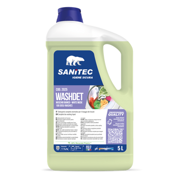 Detergente per lavaggio tessuti Sanitec WASHDET ORCHIDEA E MUSCHIO 5 lt
