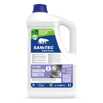Rinforzante per sporchi difficili per lavanderia Sanitec Quantum Booster 5 litri