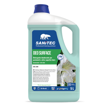 Detergente profumatore per pavimenti Sanitec Deo Surface Muschio Bianco 5 litri