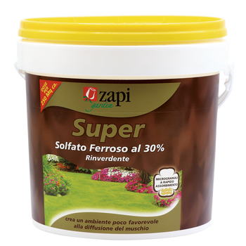 Concime microgranulare a base di solfato ferroso per prato Zapi Super Solfato Ferroso 30% 5 kg