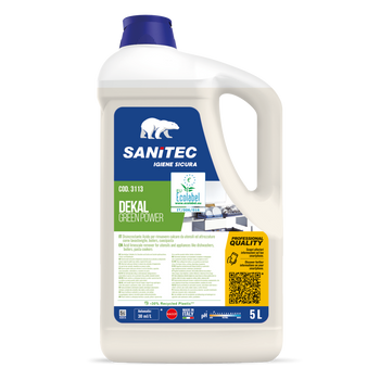 Disincrostante Ecolabel per lavastoviglie e attrezzature Sanitec Dekal Green Power 5 litri