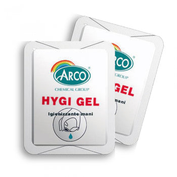 Gel lavamani igienizzante alcolico in monodose Arco Chimica Hygi Gel Goccia confezione 250 pezzi DISPONIBILE IN 10 GIORNI LAVORATIVI