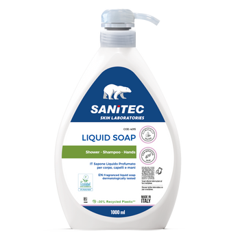 Sapone liquido mani Ecolabel Sanitec Liquid Soap Green Power 1 litro