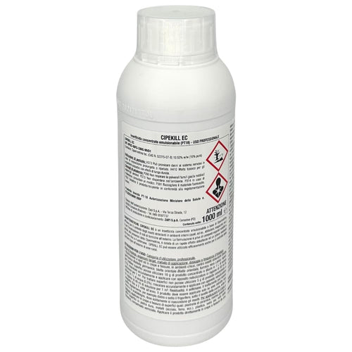 Insetticida concentrato per zanzare, mosche e insetti striscianti Zapi Cipekill EC 1 litro
