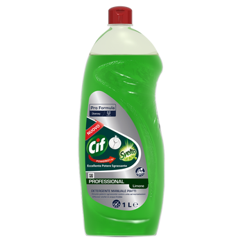 Detergente sgrassante per lavaggio manuale stoviglie Diversey Cif Professional Detergente Manuale Piatti 12x1 litro