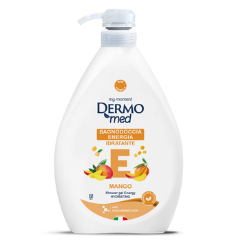 Bagnodoccia idratante Dermomed Energia 1 litro con dosatore - fronte
