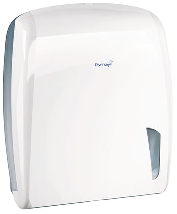 Dispenser per asciugamani piegati a Z e C Diversey Dispenser Hand Towels Z-Fold Bianco