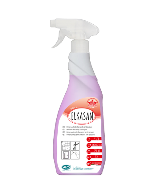 Detergente brillantante igienizzante per bagno Arco Chimica Elkasan Pesca 750 ml