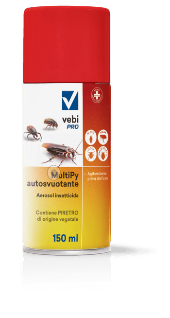 Insetticida aerosol autosvuotante per insetti volanti e striscianti Vebi MultiPy Autosvuotante 150 ml
