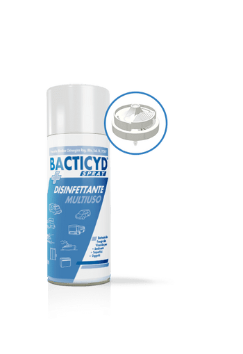 Disinfettante spray multiuso in bombola autosvuotante Vebi Bactycid One-Shot 150 ml