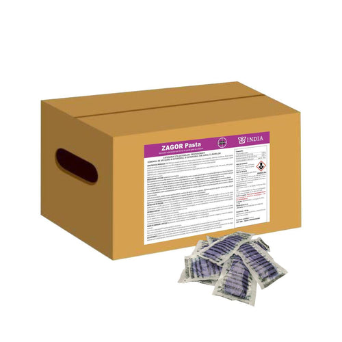Esca rodenticida derattizzante per topi e ratti India Zagor Pasta 10 kg