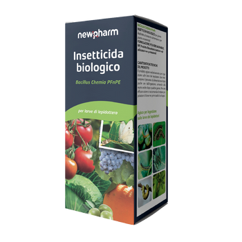 Insetticida biologico a base di Bacillus thuringiensis Newpharm Insetticida Bacillus 2 x 50 g