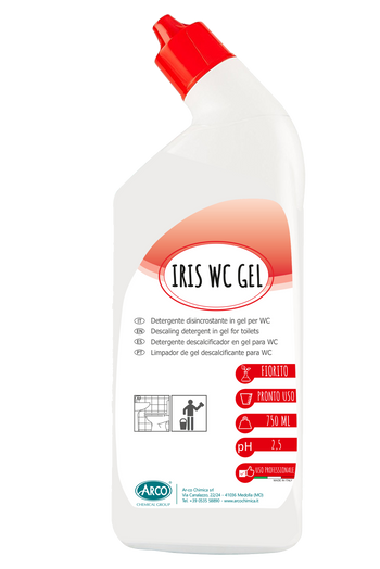 Manutentore igienizzante profumato in gel per WC Arco Chimica Iris WC Gel 12x750 ml
