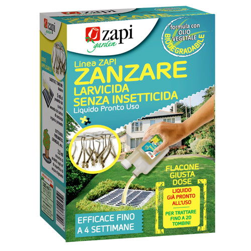 Insetticida antilarvale bio per zanzare Zapi Zanzare Senza Insetticida 100 ml