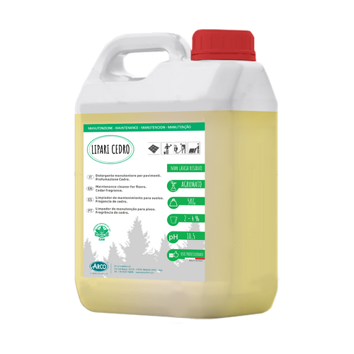 Detergente mantenitore profumato al cedro per pavimenti Arco Chimica Lipari Cedro 12x1 litro