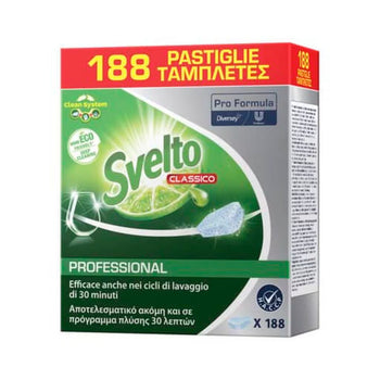 Detergente per lavastoviglie in pastiglie Svelto Classic Tablets 188pz