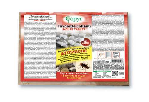 Trappola collante per topi e ratti Copyr Mouse Tablet 2 pezzi