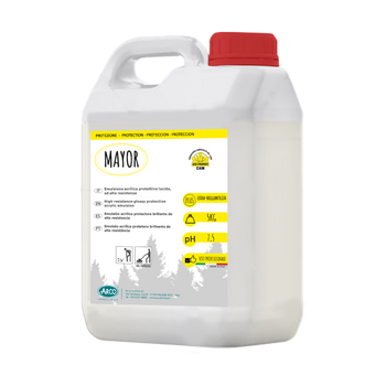 Emulsione acrilica-poliuretanica autolucidante per pavimenti Arco Chimica Mayor 4x5 kg
