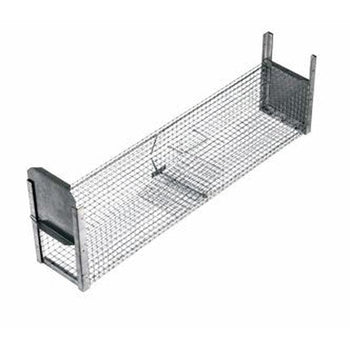 Gabbia trappola multicattura per ratti Orma a due ingressi 102x20x20 cm