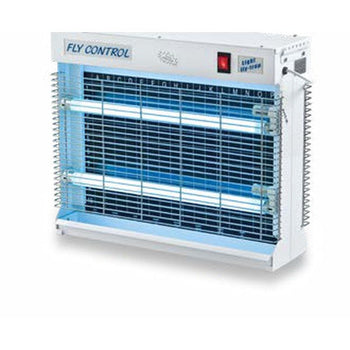 Lampada insetticida UV cattura insetti Orma Fly Control Bifacciale Inox 4x15 W