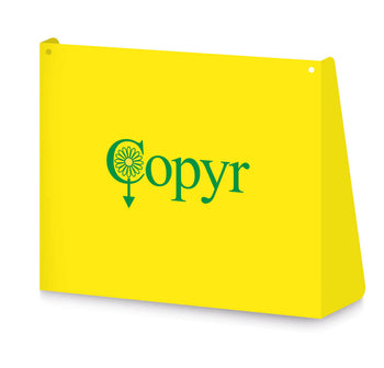 Gelbe Klebeplatte für die integrierte Verwaltung von Copyr-Fliegen