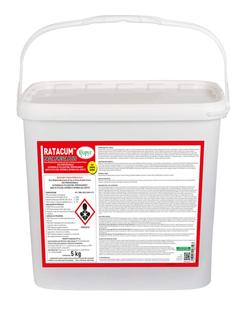 Esca rodenticida per topi e ratti Copyr Ratacum Pasta Plus 5 kg