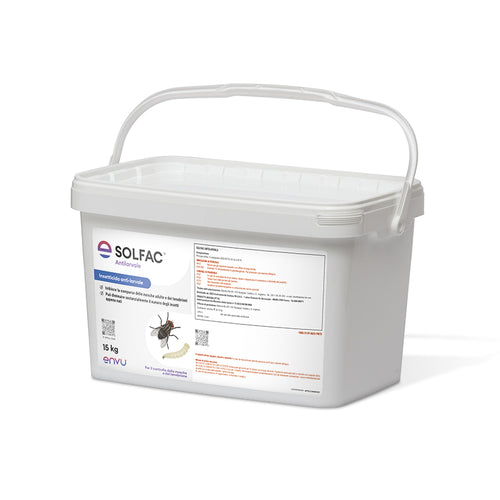 Insetticida larvicida antilarvale per mosche Envu Solfac Antilarvale 15 kg