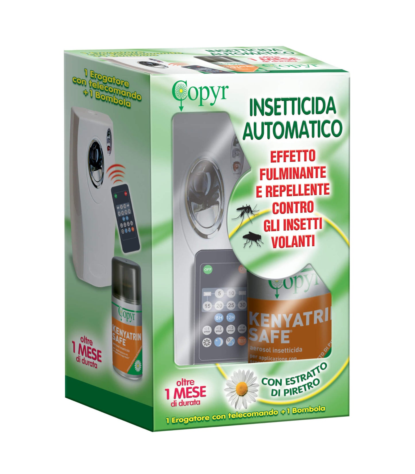 Erogatore automatico Copyrmatic Evolution con telecomando + insetticida  Kenyatrin Safe
