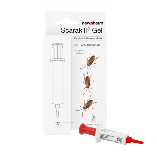 Insetticida gel per scarafaggi Newpharm Scarakill Gel siringa 10 g