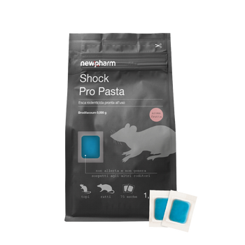 Rodenticide pest control bait for mice and rats Shock Pro Pasta 1.5 kg