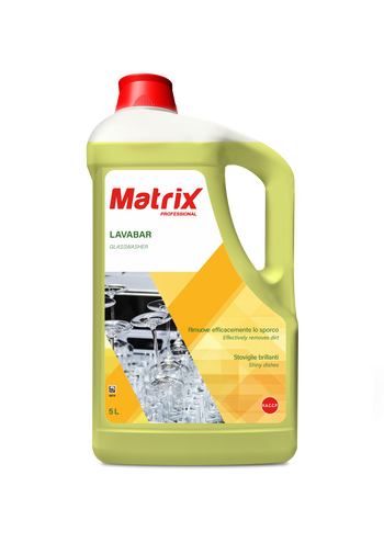 Detergente per lavabicchieri Matrix Lavabar 2x5 litri