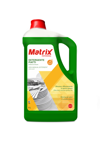 Detergente limone per lavaggio manuale piatti Matrix Professional 5 litri