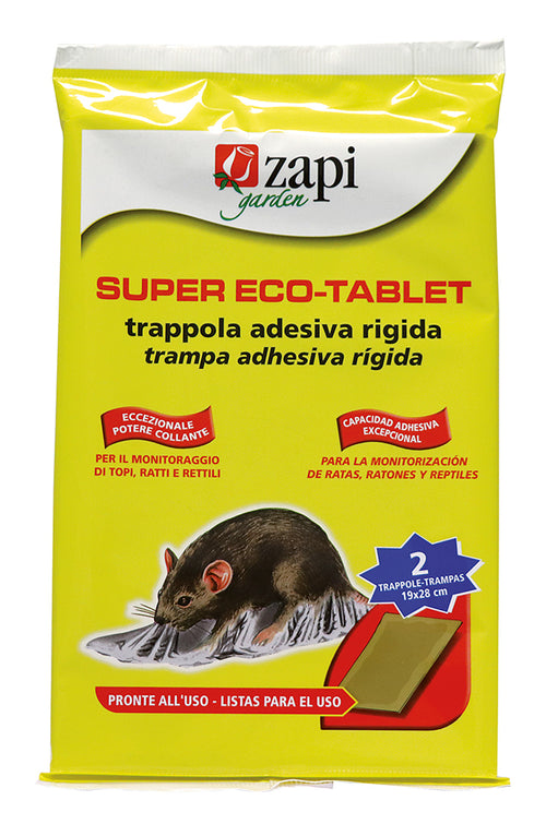 Trappola adesiva rigida per ratti Zapi Super Eco-Tablet 1 tavola