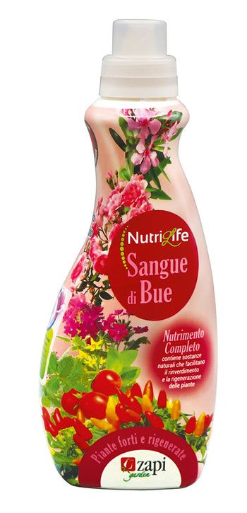 Concime liquido naturale a base di sangue di bue Zapi Nutrilife Sangue di Bue 1 kg