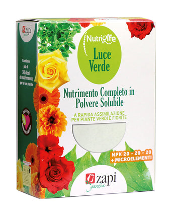 Concime in polvere solubile per piante Zapi Nutrilife Luce Verde 1 kg