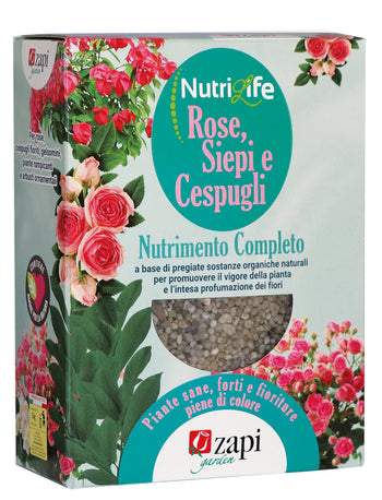 Concime granulare per rose, siepi e cespugli Zapi Nutrilife Rose e Cespugli 1 kg