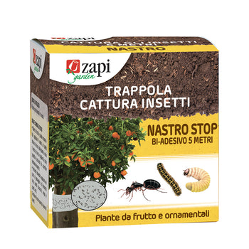 Nastro bi-adesivo trappola per insetti striscianti sulle piante Zapi Nastro Stop 5 metri