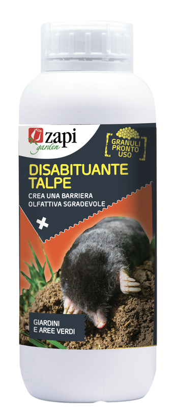 Disabituante repellente in granuli per talpe Zapi Disabituante Talpe Granulare 1 litro