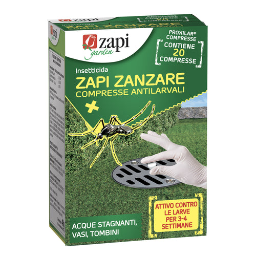 Insetticida larvicida in compresse per zanzare Zapi Zanzare 20 compresse